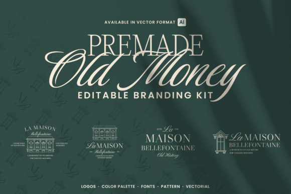Old Money La Maison Logo Kit