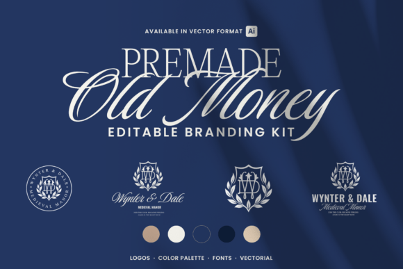 Old Money WD Monogram Logo Kit