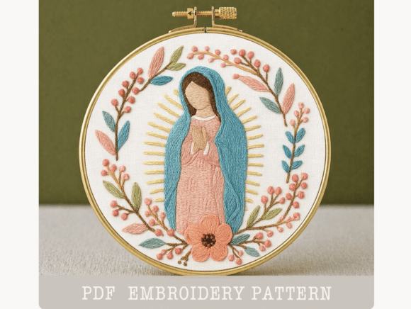 Our Lady of Guadalupe Embroidery