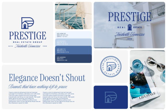 Prestige Real Estate Old Money Logo Graphics