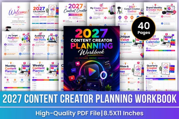 2027 Content Creator Planning Workbook