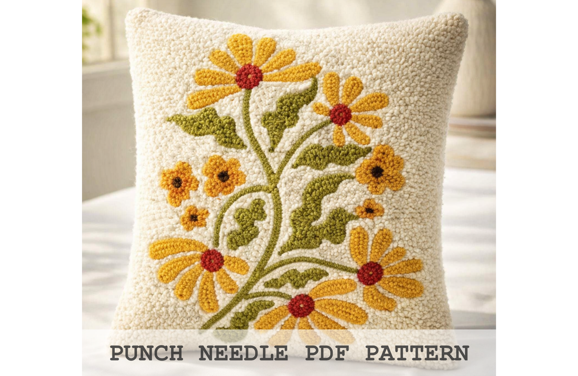 Black-Eyed Susan Cushion Pattern