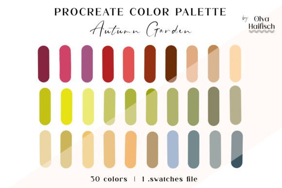 Bright Autumn Procreate Color Palette