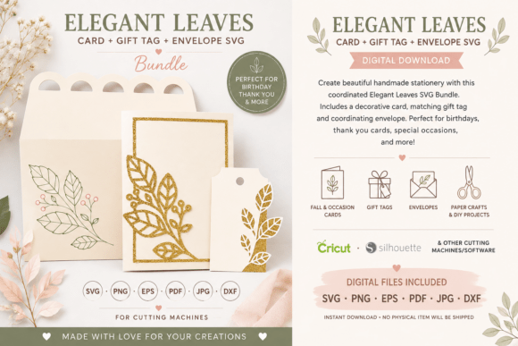 Card SVG Bundle | Gift Tag and Envelope