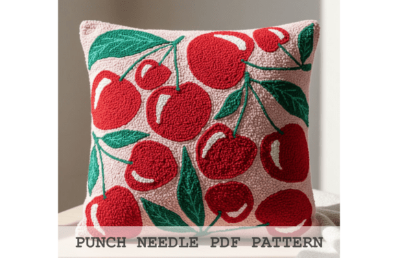 Cherry Fruit Punch Needle Pattern
