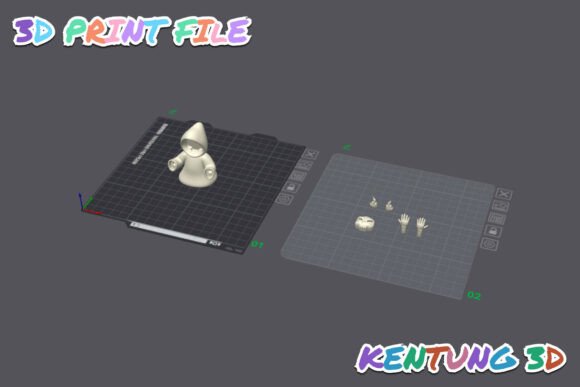 Chibi Flame-Wielding Grim Reaper 3D STL - Image 6