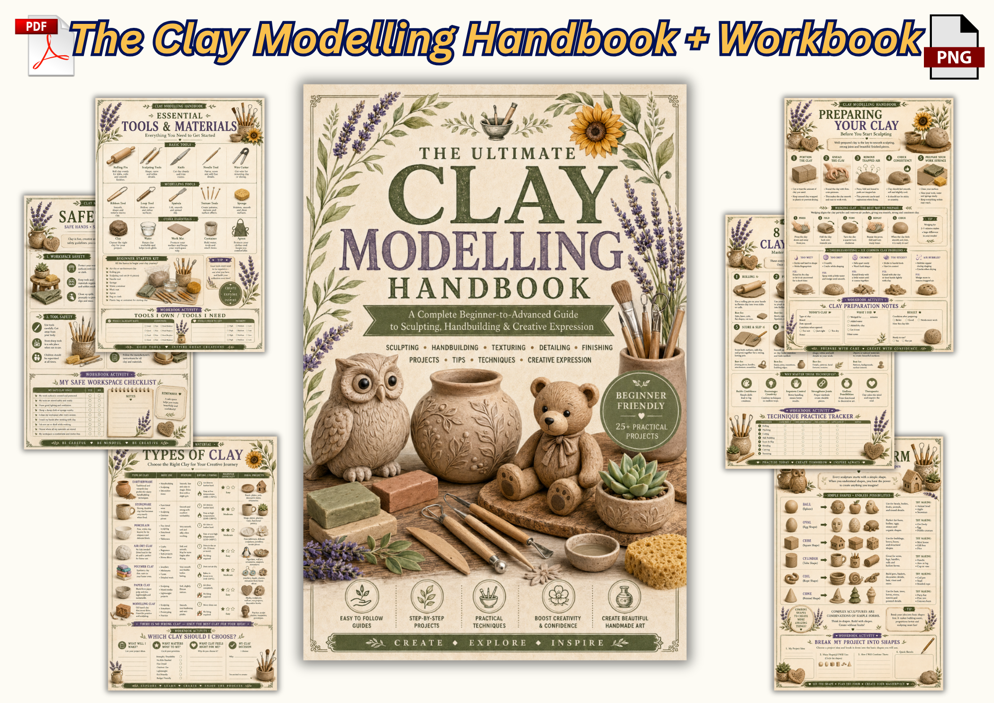 Clay Modelling Handbook & Workbook