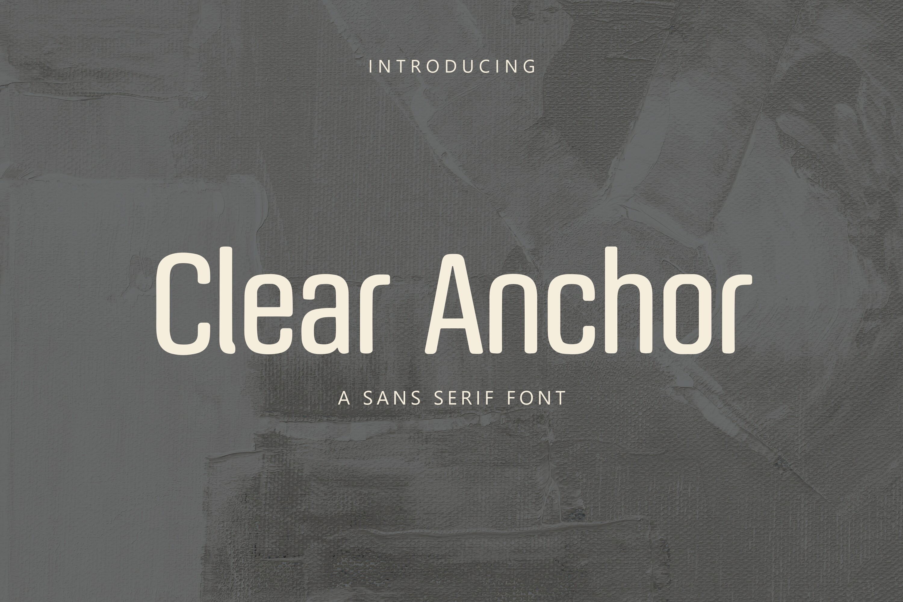 Clear Anchor preview clean bold sans