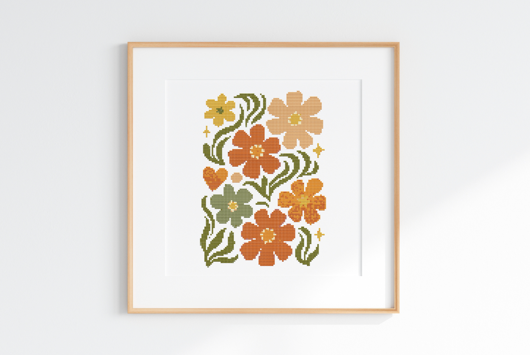 Fall Pumpkin Cross Stitch Pattern