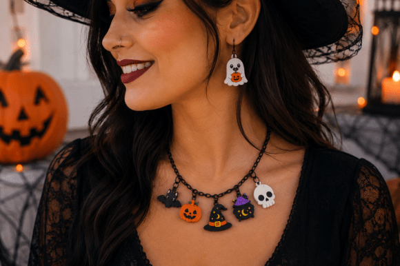Halloween Charms & Keychains STL 3MF Files – Multicolour 3D Print, Commercial Use - Image 3