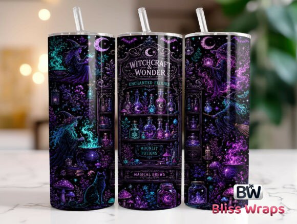 Halloween Witch 20oz Tumbler Wrap