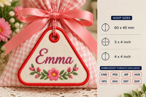 ITH Blank Triangle Tag Embroidery