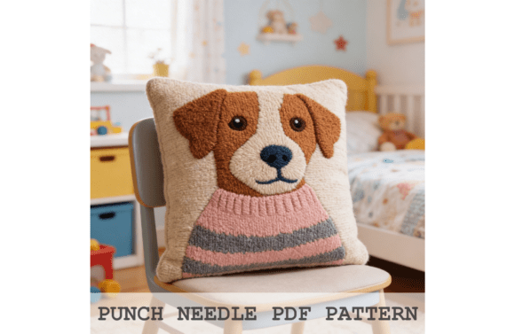 Jack Russell Puppy Punch Needle Pattern
