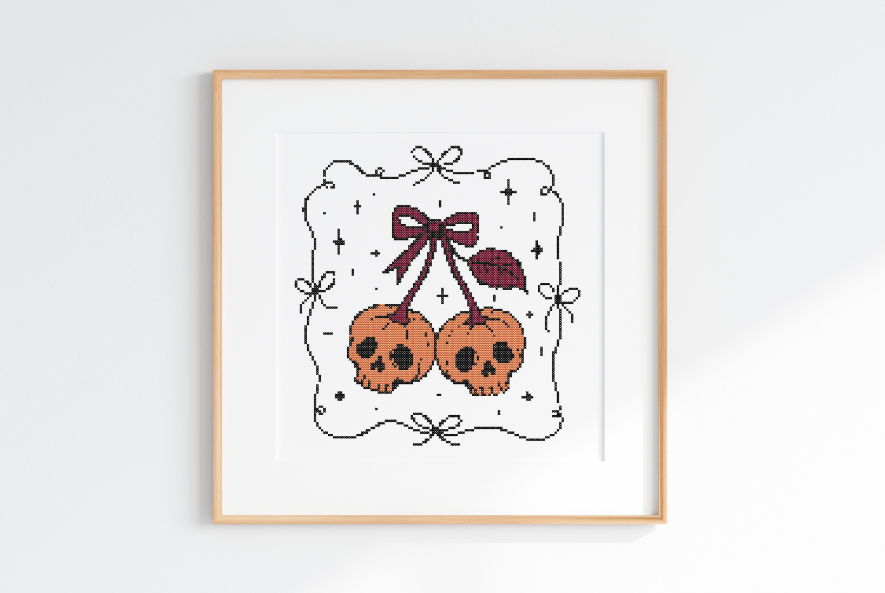 Mini Skull Cross Stitch Pattern