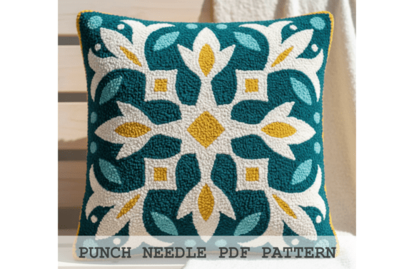 Moroccan Star Tile Cushion Pattern