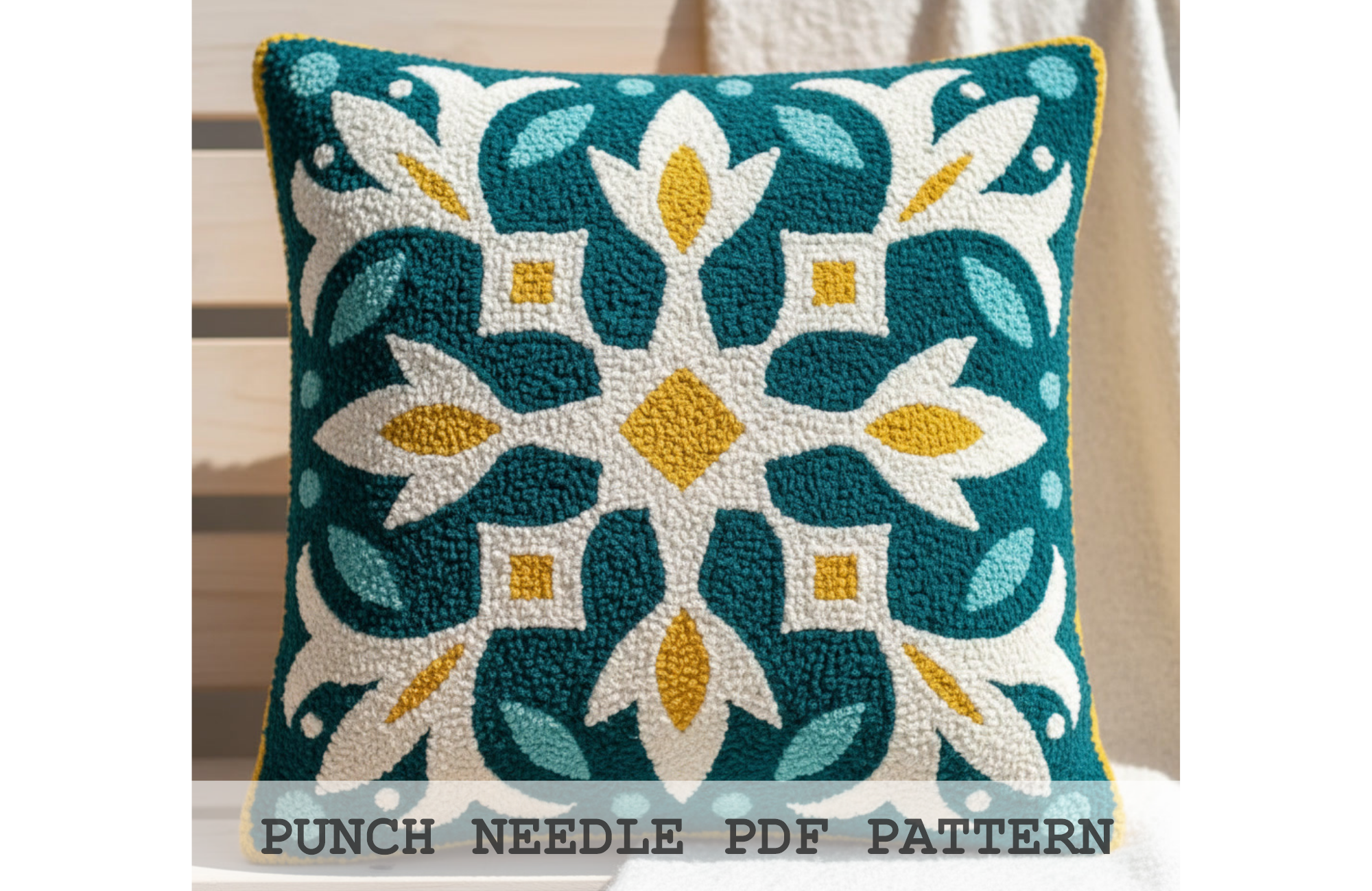 Moroccan Star Tile Cushion Pattern