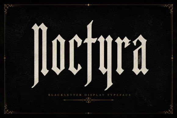 Noctyra Blackletter Font By Bundle