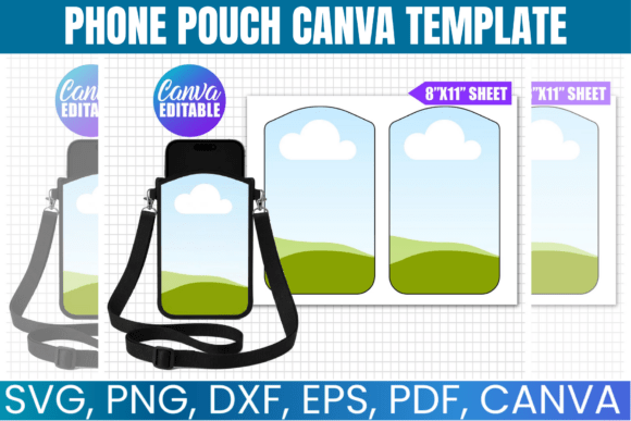 Phone Pouch Canva Template