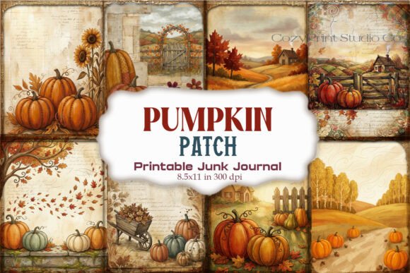 Pumpkin Patch Junk Journal Pages