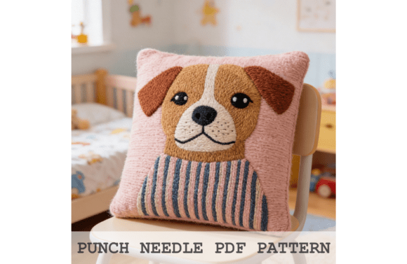 Puppy Sweater Pink Punch Needle Pattern