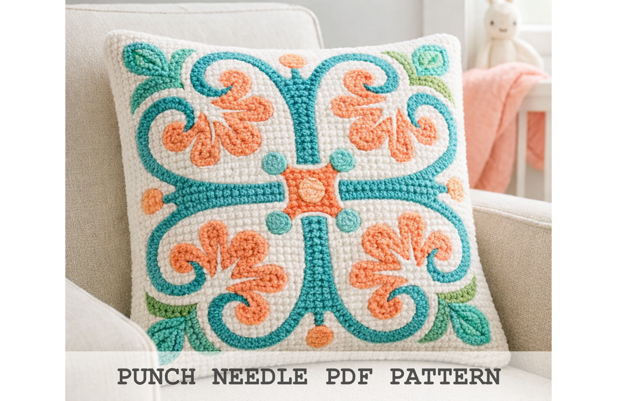 Scroll Medallion Tile Pattern
