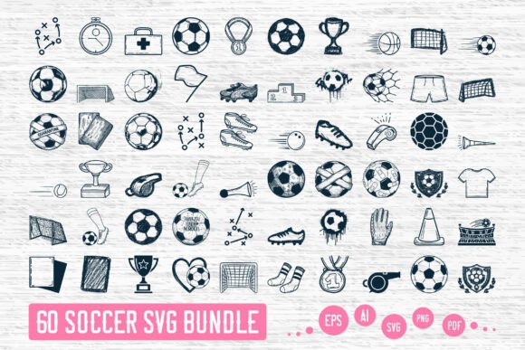 Soccer Svg Bundle, Soccer Ball Designs