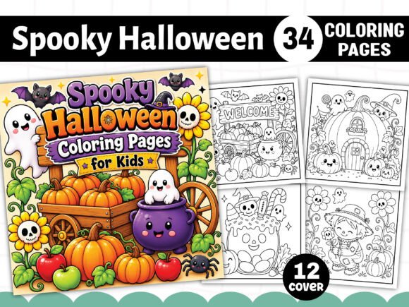 Spooky Halloween Coloring Pages for Kids