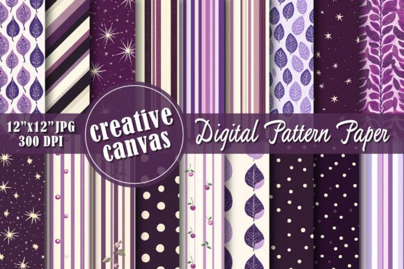 Striped Printable Scrapbook Paper