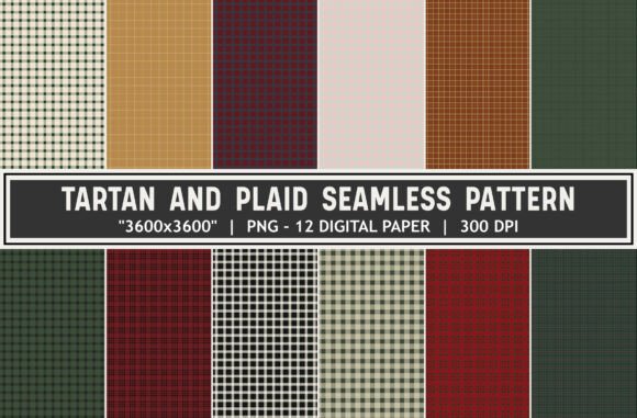 Tartan Plaid Digital Paper Bundle