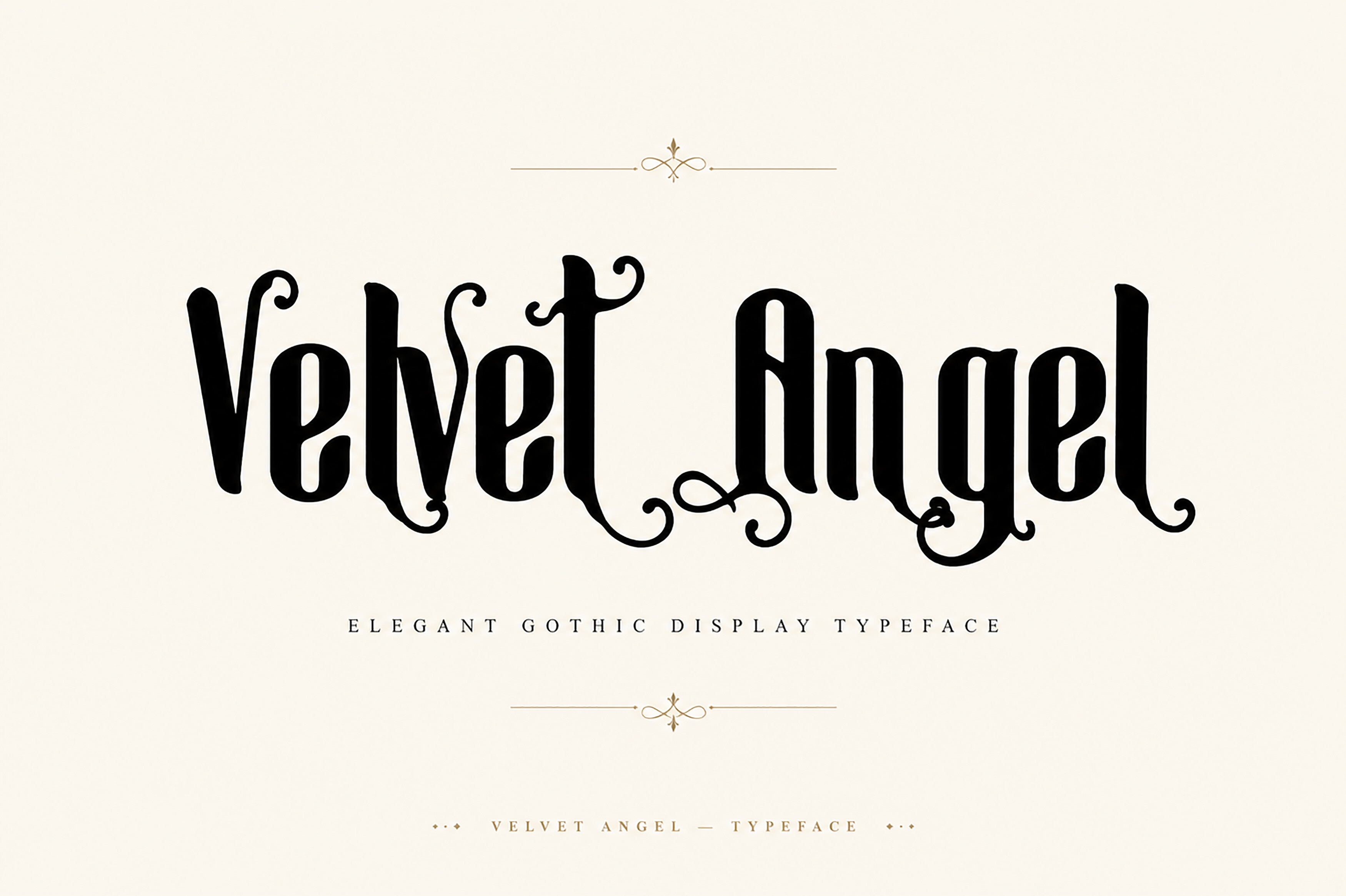 Velvet Angel preview: serif display poster typeface