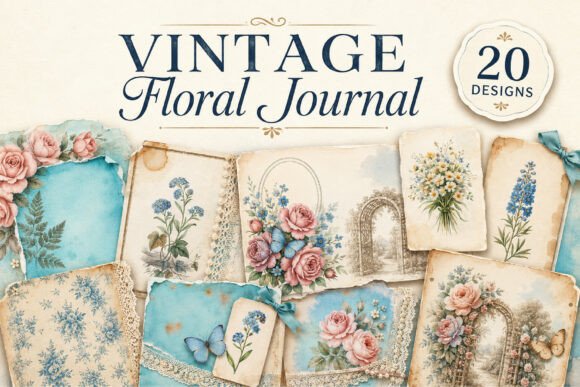 Vintage Floral Junk Journal