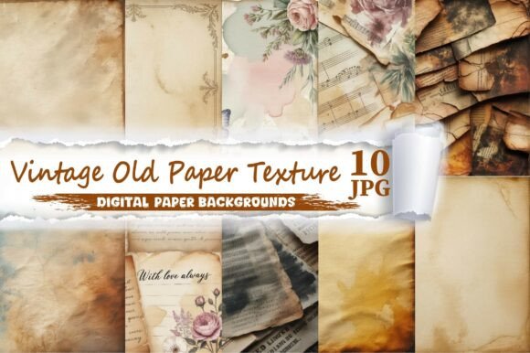 Vintage Old Paper Texture Digital Paper