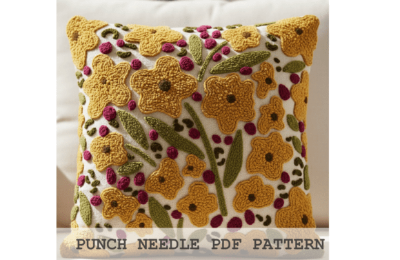Wildflower Field Cushion Pattern