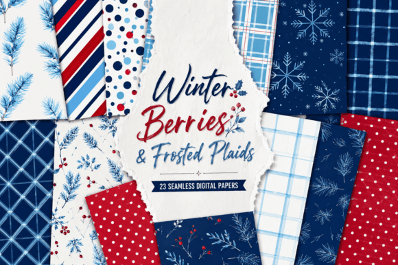 Winter Berries & Frosted Plaids