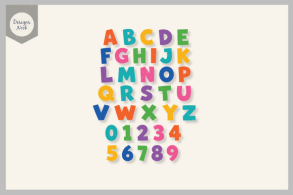 Alphabet SVG, Colorful ABC Letters Svg