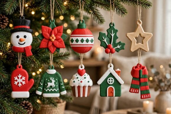 10 Christmas Charms 3D Print Files – 3MF Multicolour FDM Designs for Keychains & Earrings - Image 18
