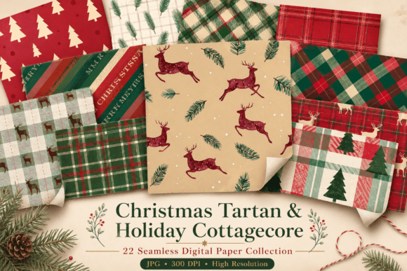 Christmas Tartan & Holiday Cottagecore