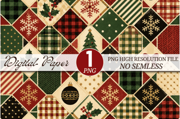 Christmas Tartan Plaid Paper, Christmas