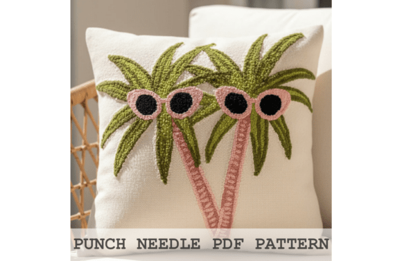 Cool Palm Tree Punch Needle Pattern