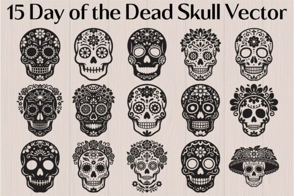 Day of the Dead Skull Vector