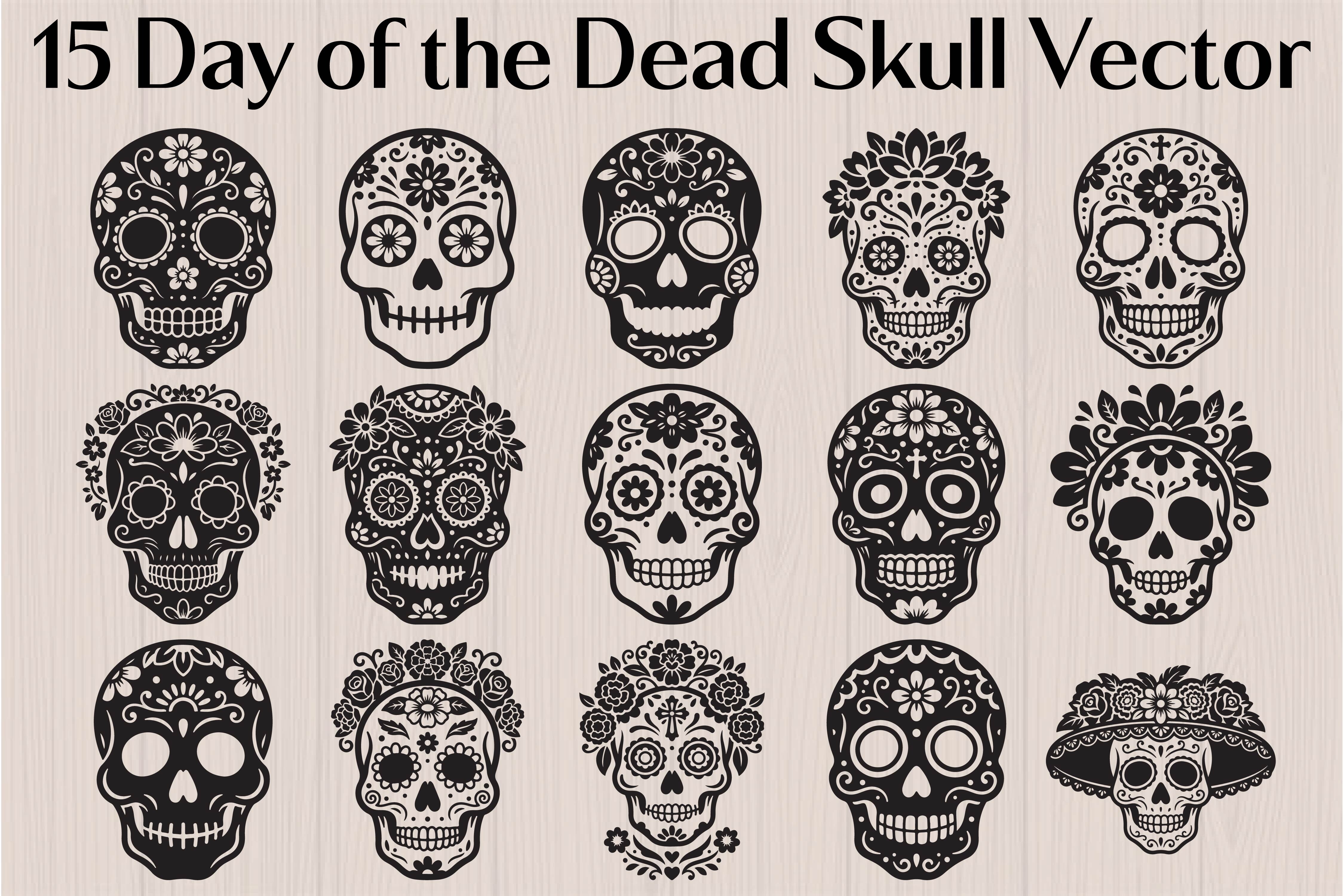 Day of the Dead Skull Vector