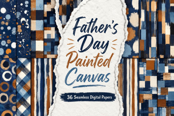 Father’s Day Painted Canvas Pattern