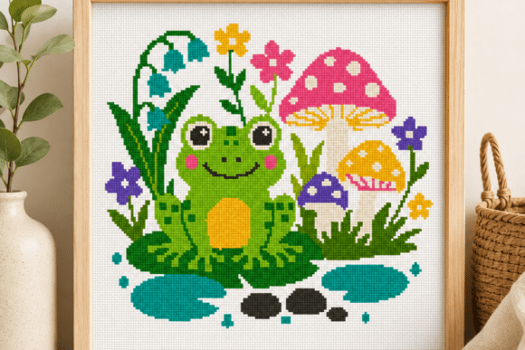 Frog Pond Cross Stitch Pattern