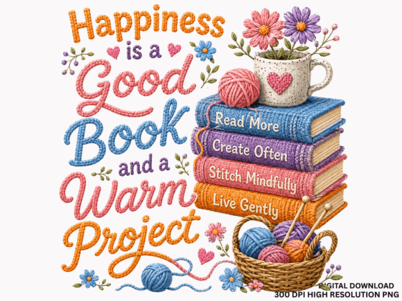 Good Book Warm Project Knitting PNG