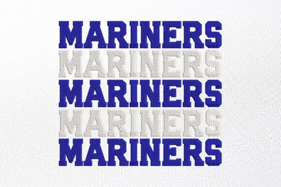 Mariner Mascot Machine Embroidery