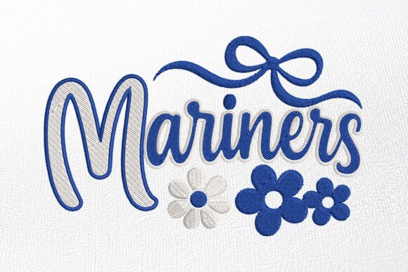 Mariners Mascot Machine Embroidery