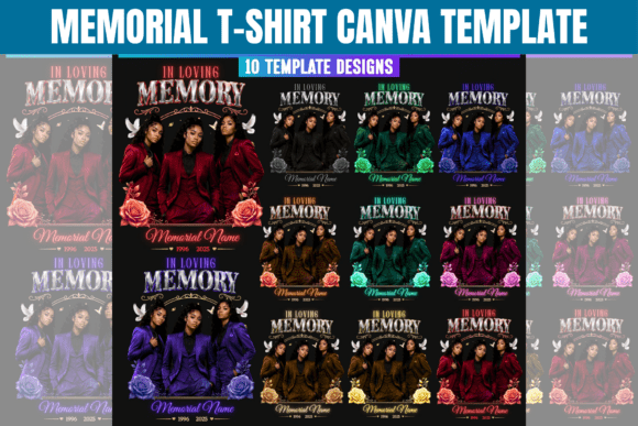 Memorial T-Shirt Canva Template