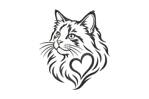 Ragdoll Cat Heart
