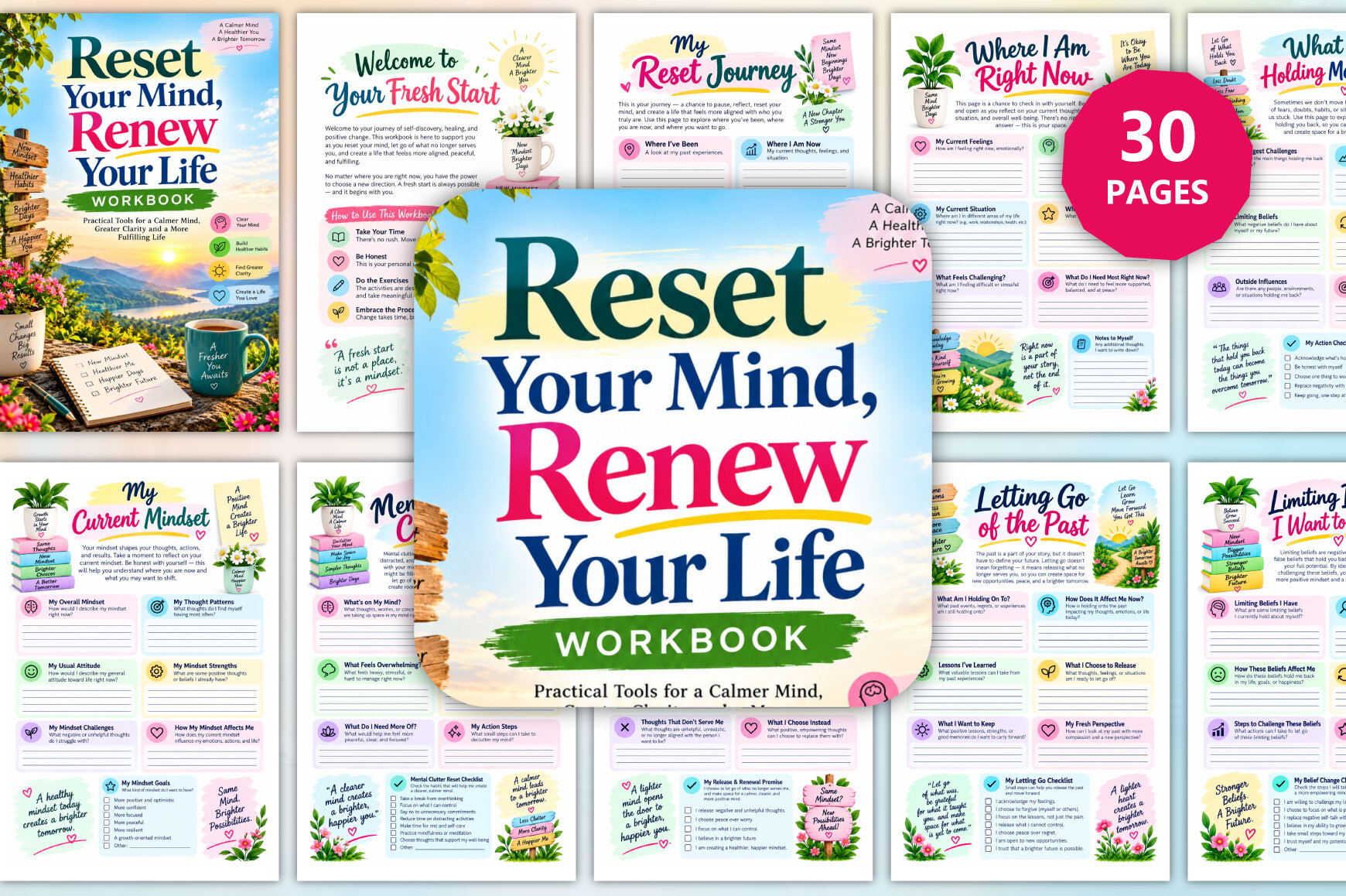 Reset Your Mind Renew Your Life Workbook