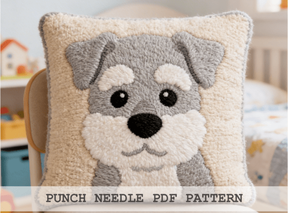 Schnauzer Punch Needle Pattern